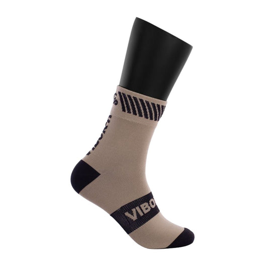 CALCETINES VIBOR-A KAIT MEDIA CAÑA PLATA/NEGRO