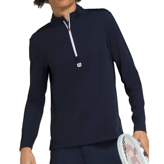 WILSON  ELEVATE PERFORMANCE HALF ZIP AZUL MARINO