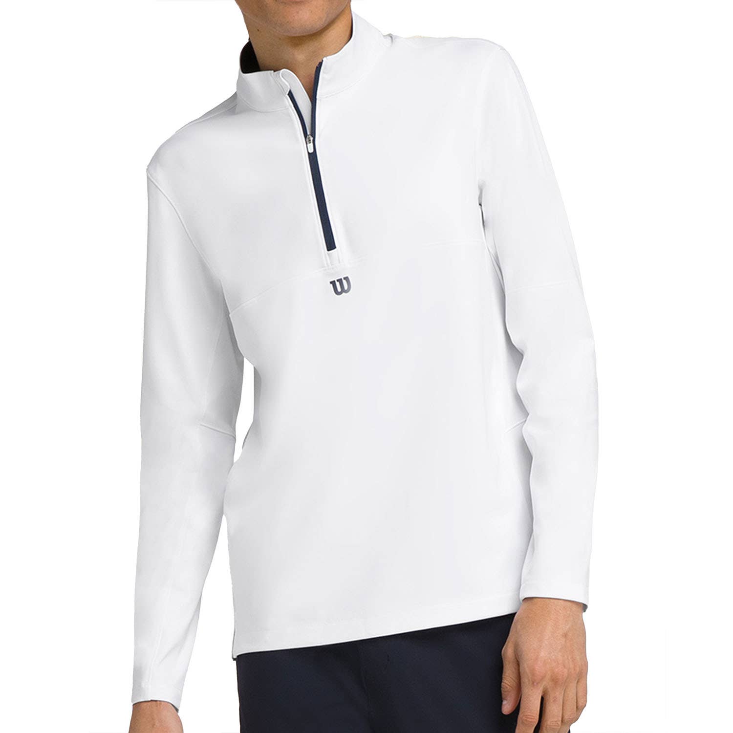 WILSON  ELEVATE PERFORMANCE HALF ZIP BLANCO