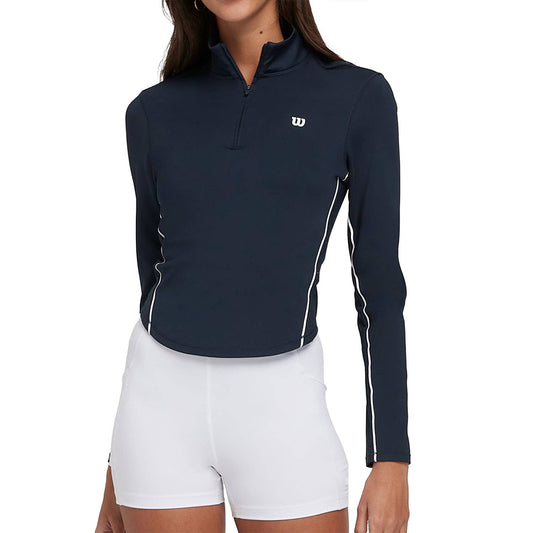 CAMISETA MANGA LARGA WILSON BRENTWOOD HALF-ZIP AZUL MARINO