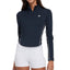 CAMISETA MANGA LARGA WILSON BRENTWOOD HALF-ZIP NAVY MUJER