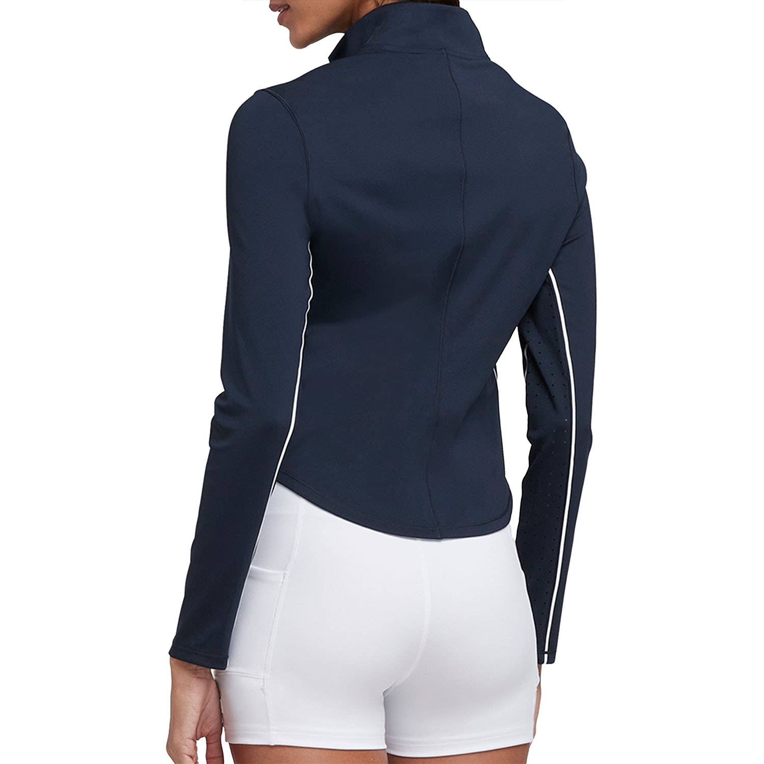 CAMISETA MANGA LARGA WILSON BRENTWOOD HALF-ZIP NAVY MUJER