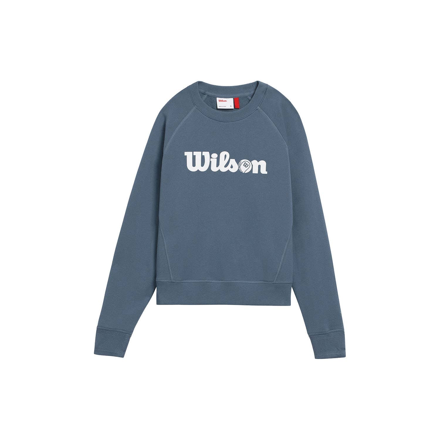 SUDADERA WILSON SIDELINE CREW AZUL MUJER