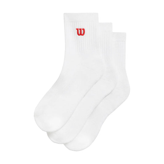 PACK 3 CALCETINES WILSON QUARTER TOP BLANCO