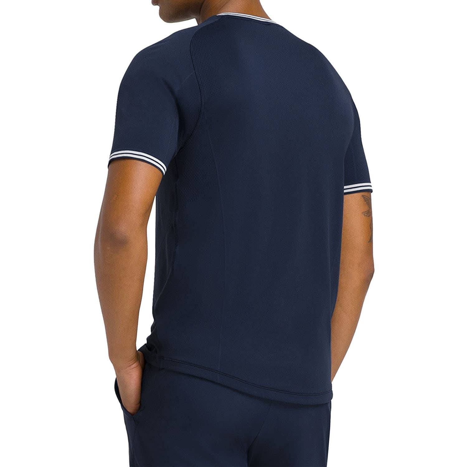 CAMISETA WILSON COURT PERFORMANCE CREW AZUL MARINO