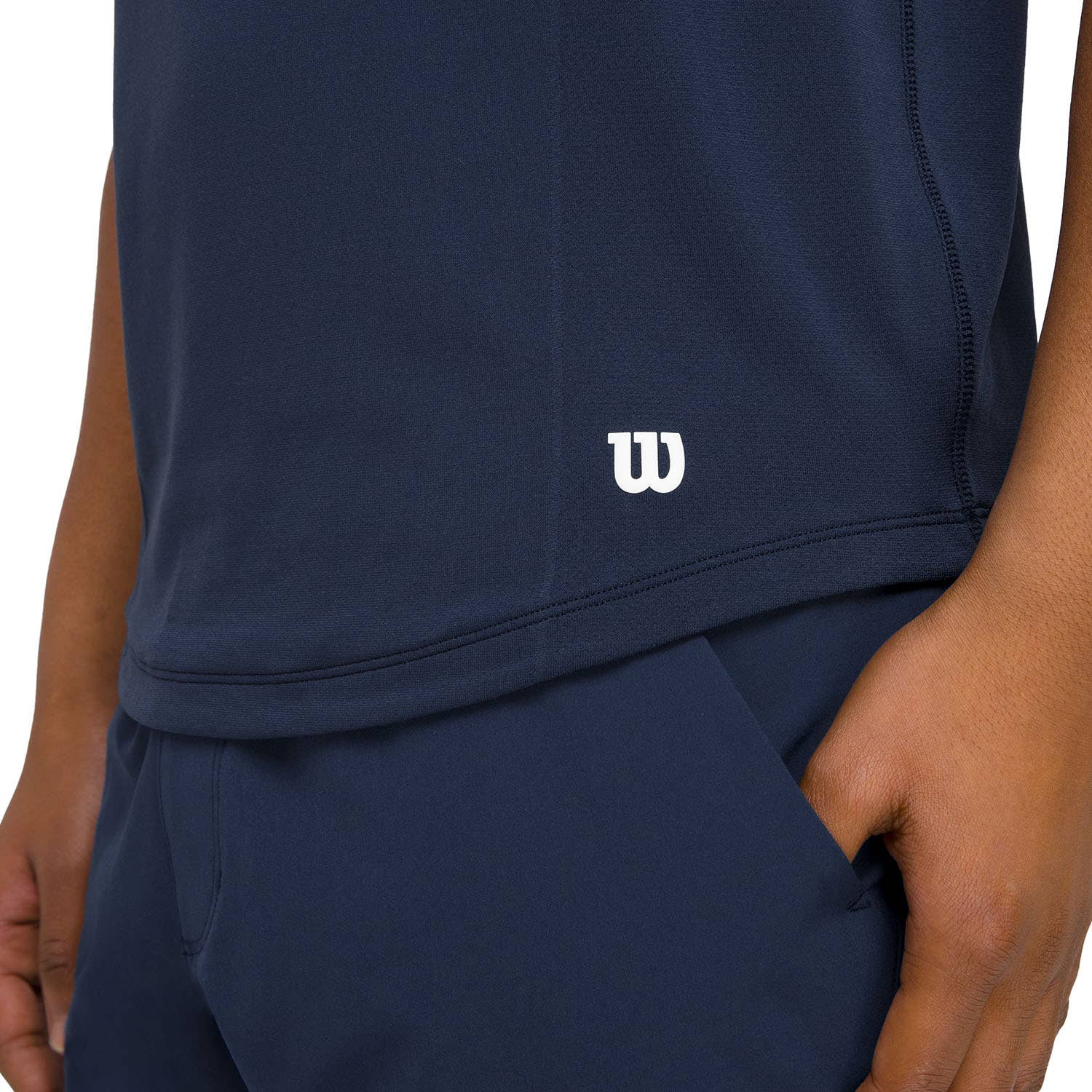 CAMISETA WILSON COURT PERFORMANCE CREW AZUL MARINO
