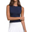 CAMISETA SIN MANGAS WILSON PRO SEAMLESS AZUL MARINO MUJER