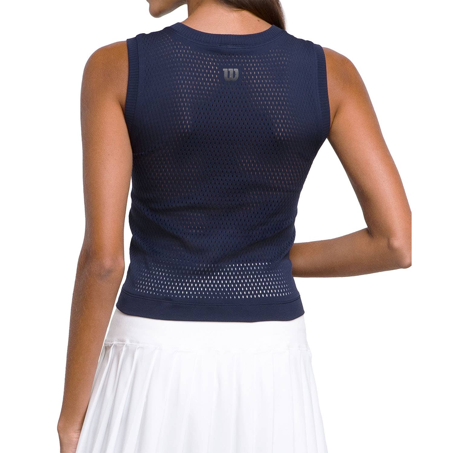 CAMISETA SIN MANGAS WILSON PRO SEAMLESS AZUL MARINO MUJER