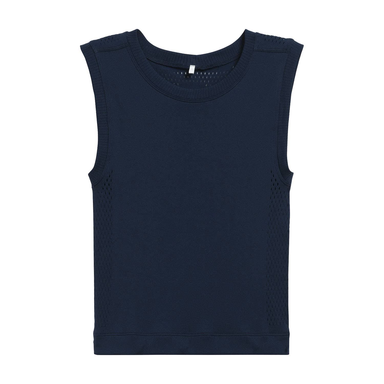 CAMISETA SIN MANGAS WILSON PRO SEAMLESS AZUL MARINO MUJER