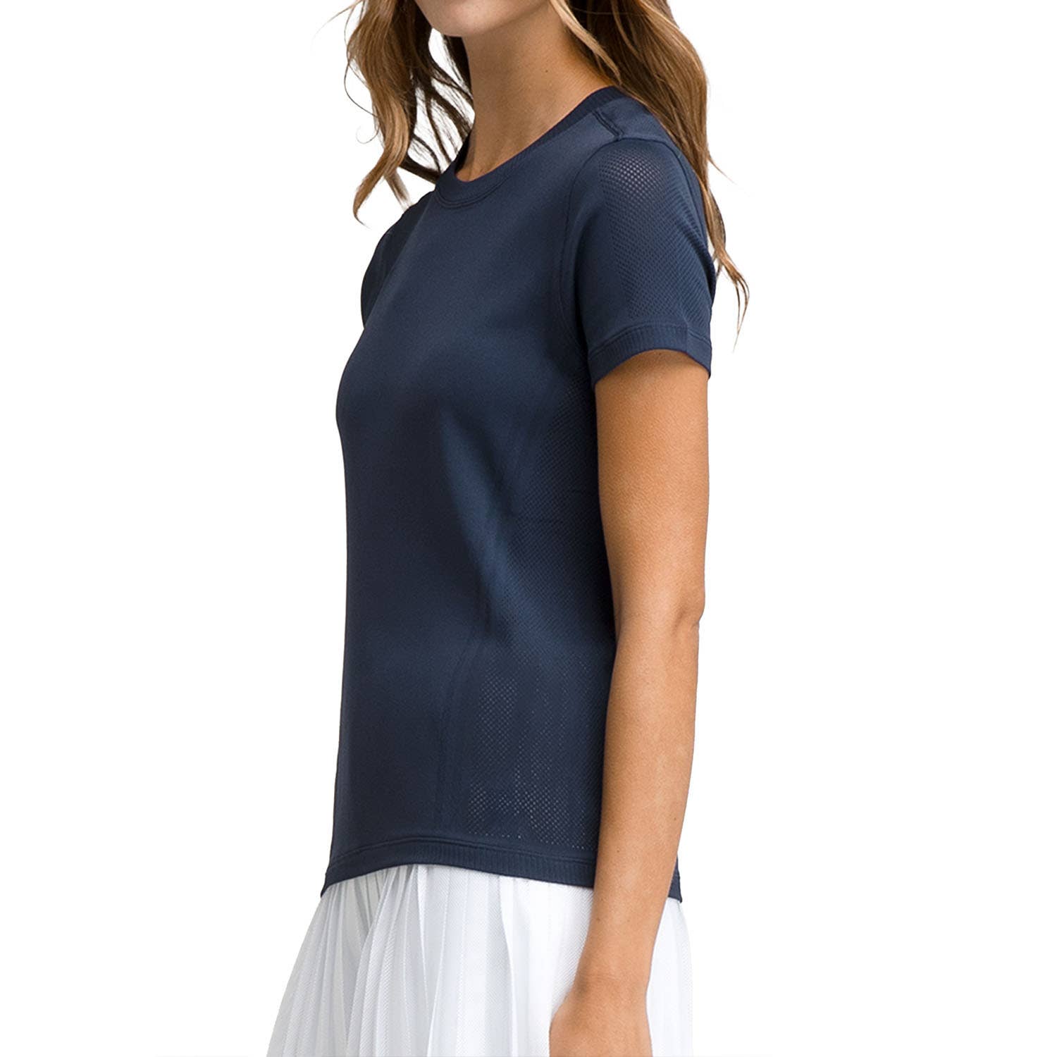CAMISETA WILSON PRO SEAMLESS TEE AZUL MARINO MUJER