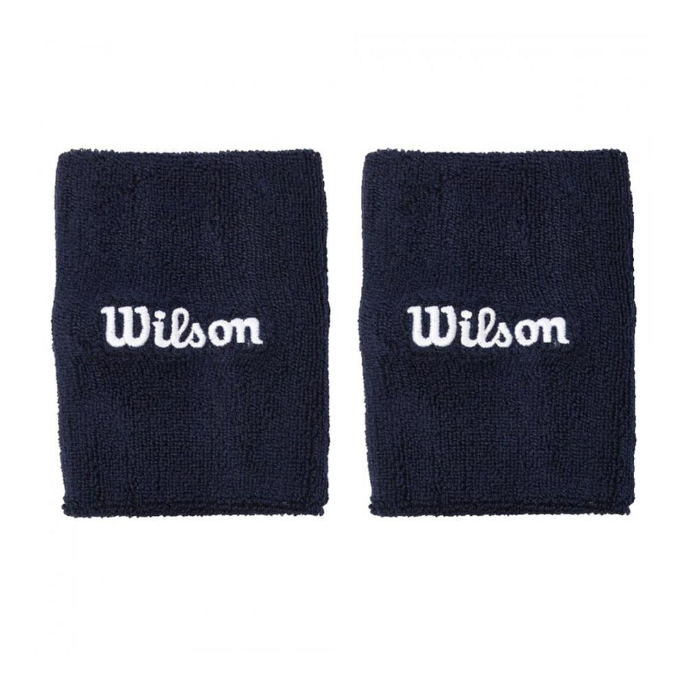 MUÑEQUERAS ANCHA WILSON WIDE TERRY AZUL MARINO