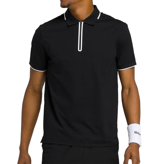 POLO WILSON ADVANTAGE ZIP NEGRO