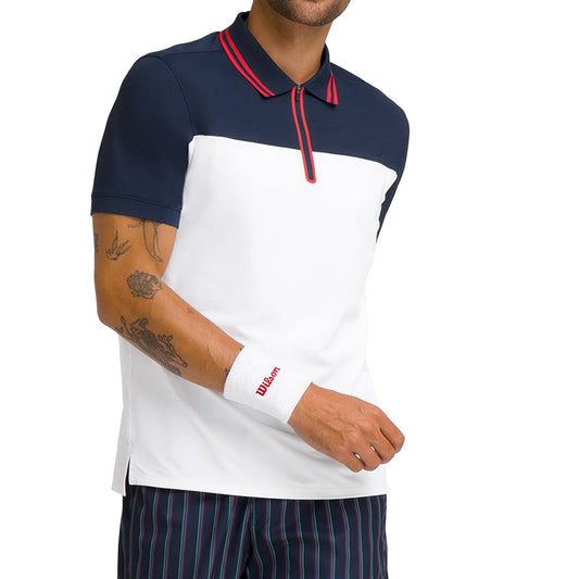 POLO WILSON ADVANTAGE ZIP AZUL MARINO