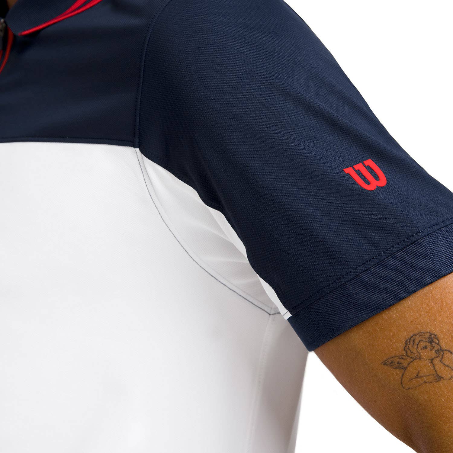 POLO WILSON ADVANTAGE ZIP AZUL MARINO