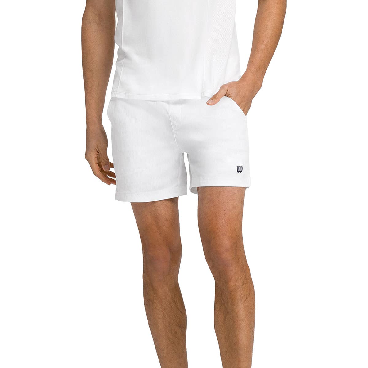 SHORT WILSON TENNIS VOLLEY 6" BLANCO