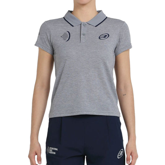 POLO BULLPADEL EXILO MUJER GRIS