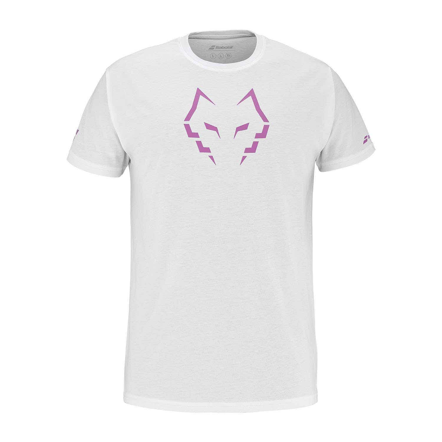 CAMISETA ALGODÓN BABOLAT JUAN LEBRON BLANCO