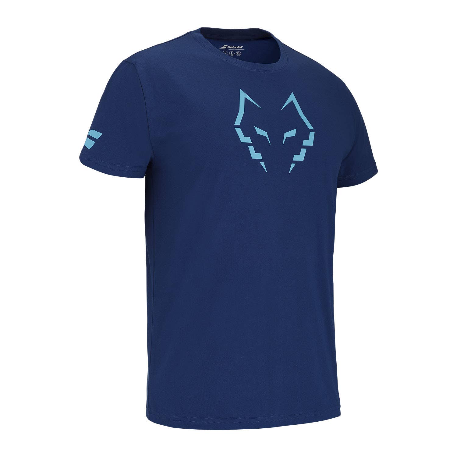CAMISETA ALGODÓN BABOLAT JUAN LEBRÓN AZUL 2025