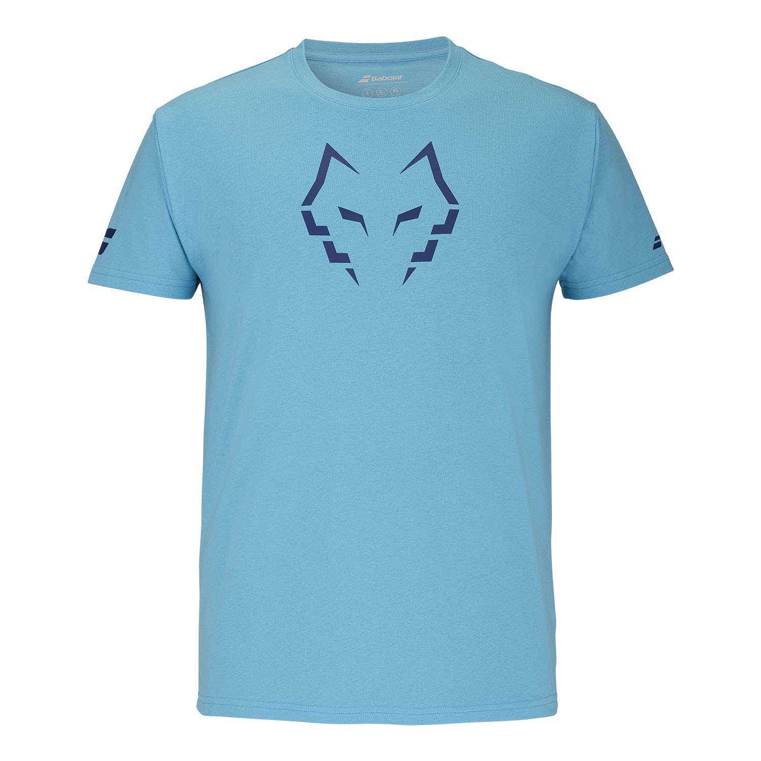 CAMISETA ALGODÓN BABOLAT JUAN LEBRON AZUL CIAN 2025