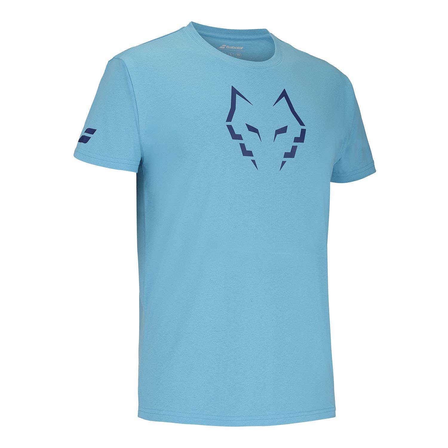 CAMISETA ALGODÓN BABOLAT JUAN LEBRON AZUL CIAN 2025