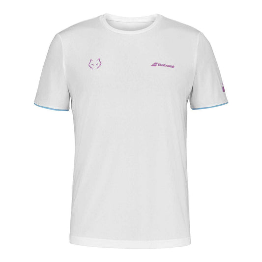 CAMISETA BABOLAT JUAN LEBRÓN BLANCO