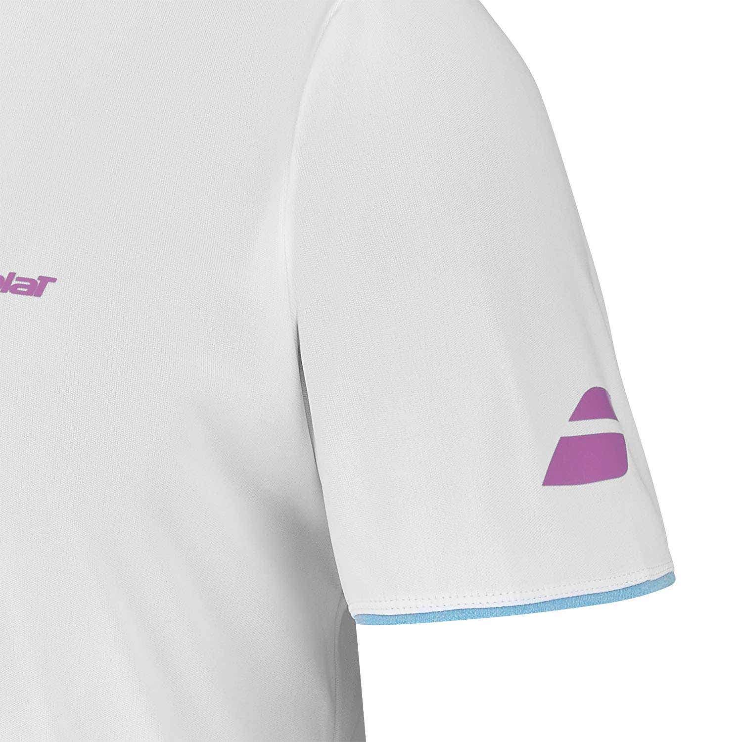 CAMISETA BABOLAT JUAN LEBRÓN BLANCO
