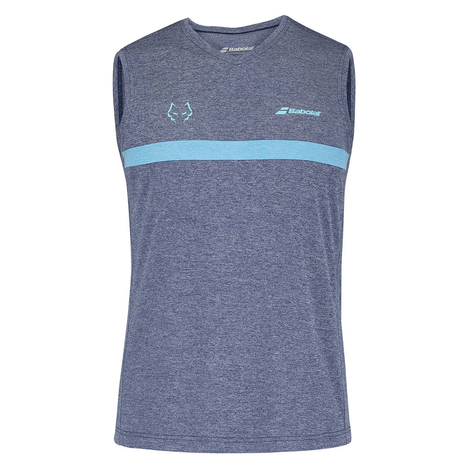 CAMISETA SIN MANGAS BABOLAT JUAN LEBRÓN AZUL 2025