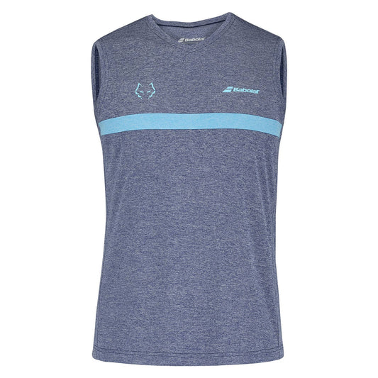 CAMISETA SIN MANGAS BABOLAT JUAN LEBRÓN AZUL 2025