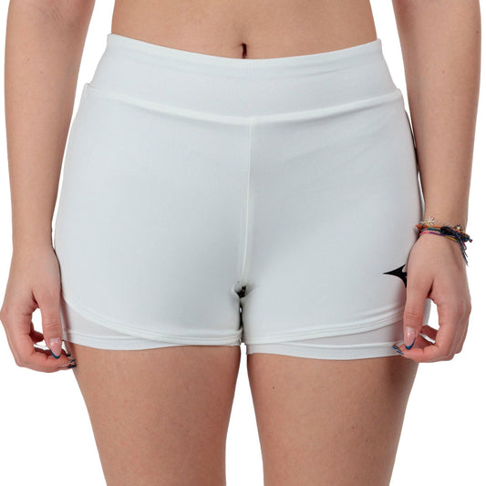 SHORT MIZUNO FLEX MUJER BLANCO