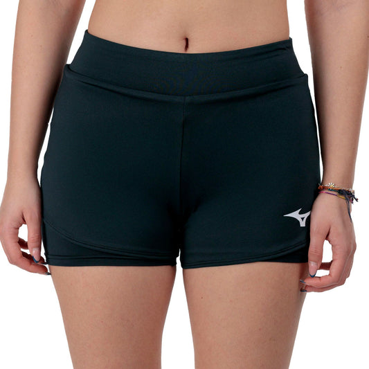 SHORT MIZUNO FLEX MUJER NEGRO