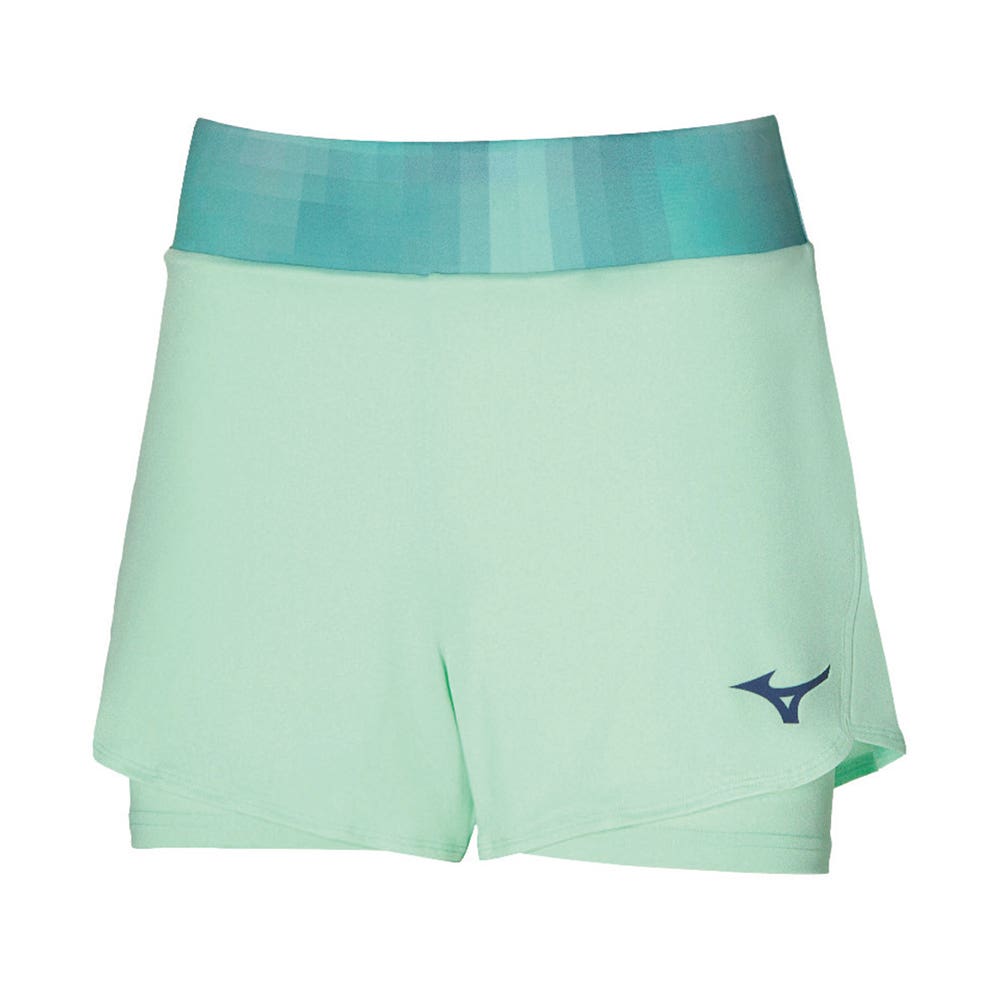 SHORT MIZUNO FLEX MUJER VERDE