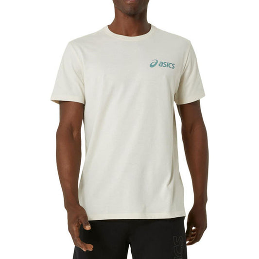CAMISETA ASICS CHEST LOGO SS BEIGE