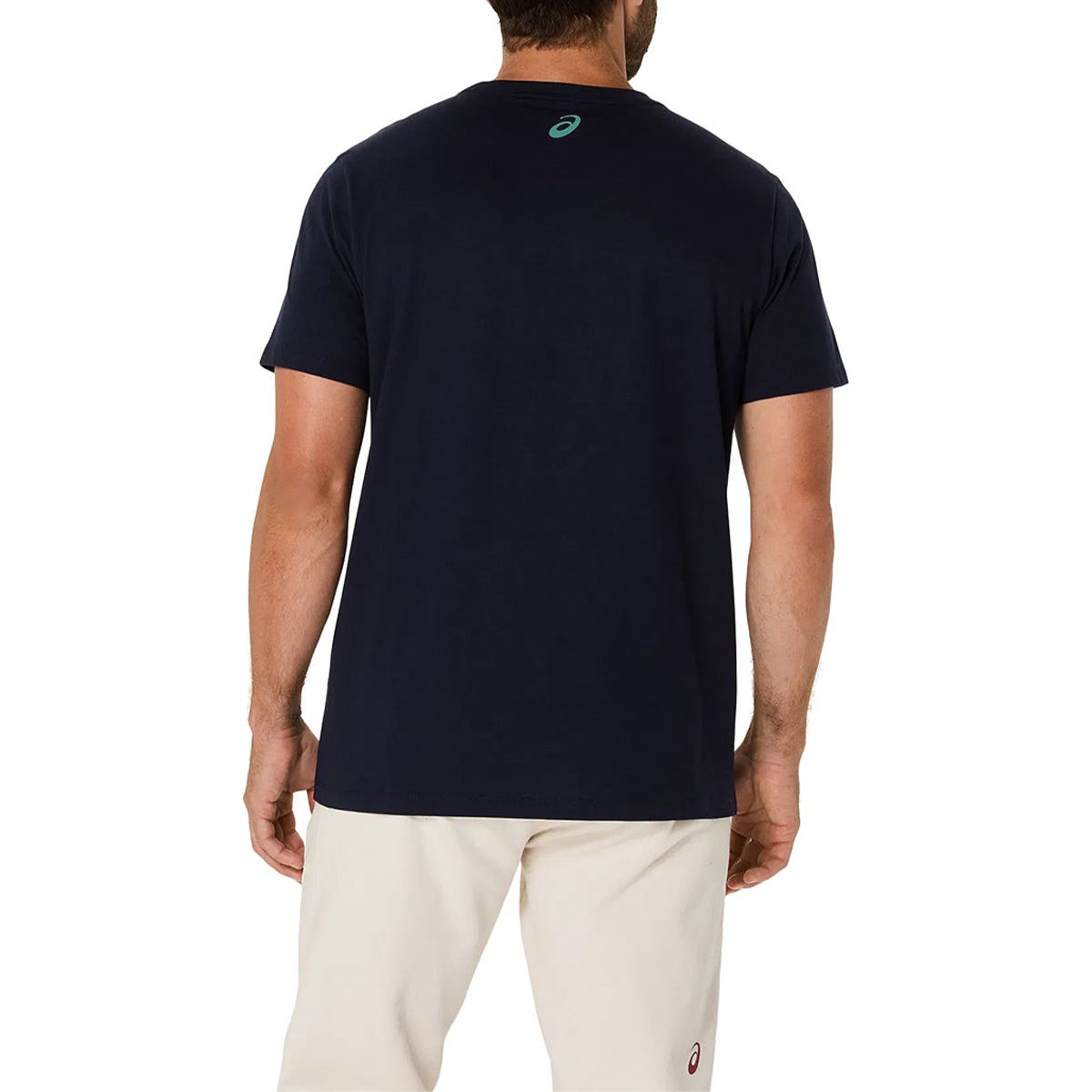 CAMISETA ASICS CHEST LOGO SS AZUL