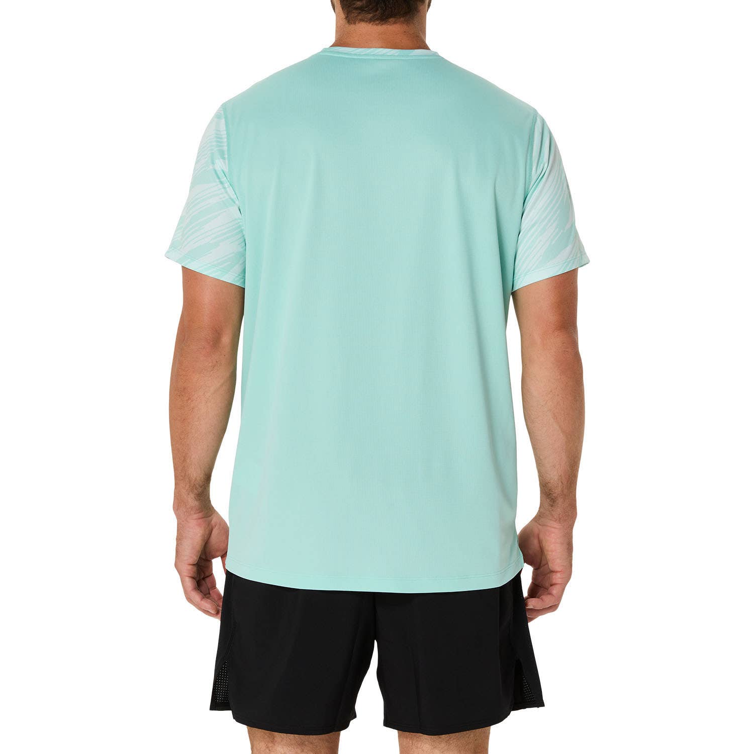 CAMISETA ASICS CORE ALL OVER PRINT SS TOP VERDE