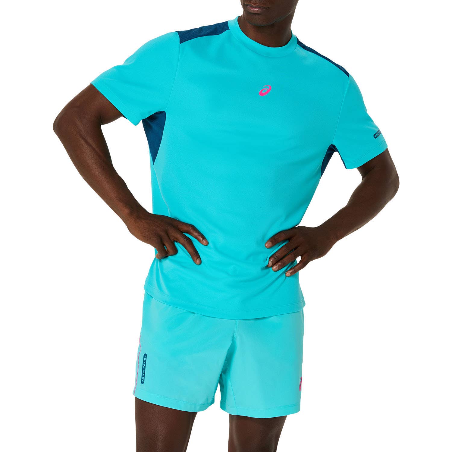 CAMISETA ASICS PADEL COURT SS AZUL CELESTE