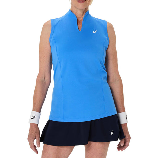 CAMISETA SIN MANGAS ASICS COURT MUJER AZUL