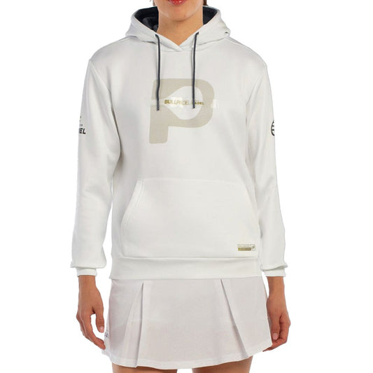 SUDADERA BULLPADEL AEREA MUJER BLANCO