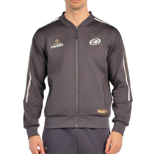 SUDADERA BULLPADEL BANDO GRIS