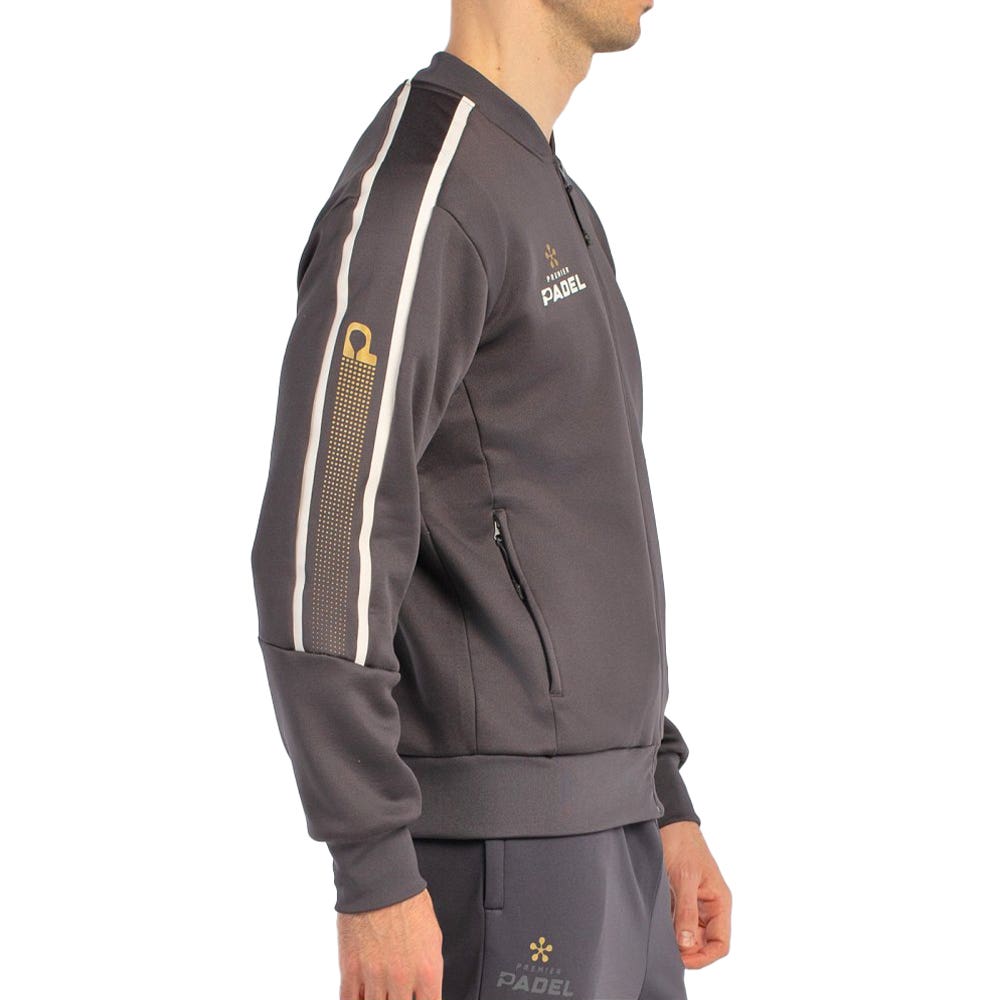 SUDADERA BULLPADEL BANDO GRIS