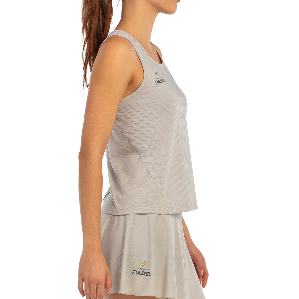 CAMISETA TIRANTES BULLPADEL ADRES MUJER BEIGE