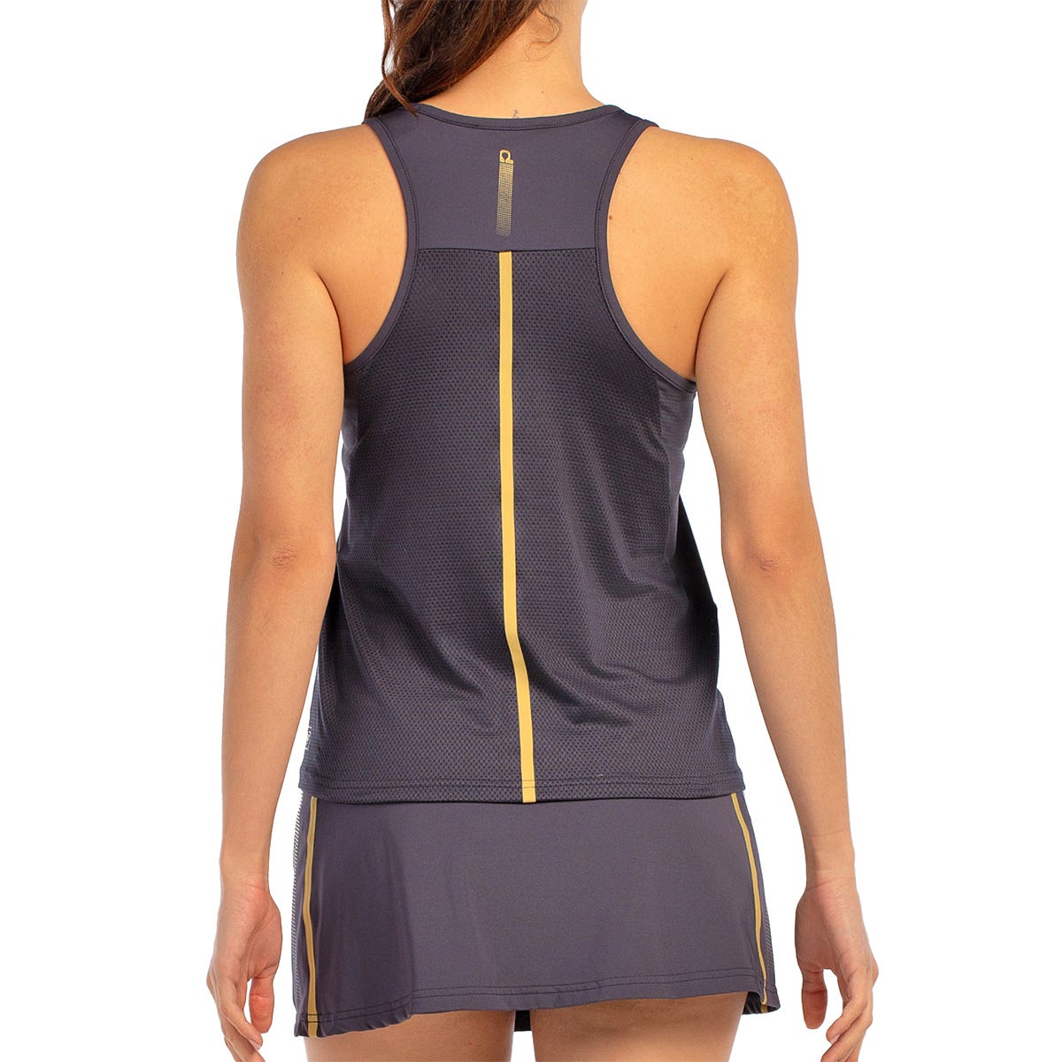 CAMISETA TIRANTES BULLPADEL ACORA MUJER GRIS
