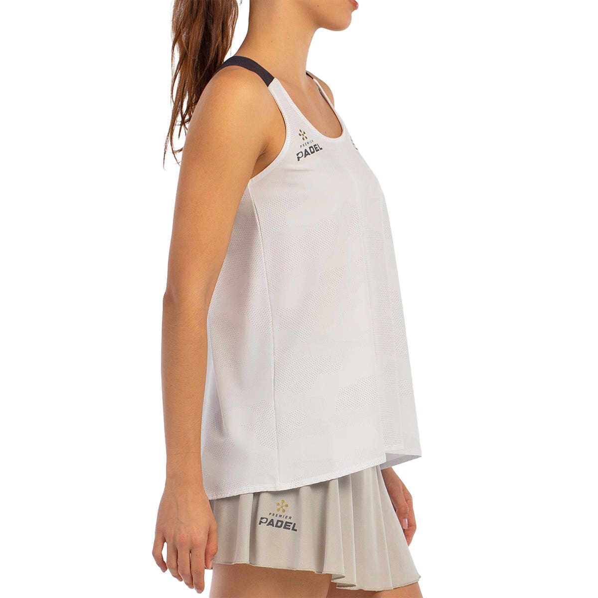 CAMISETA TIRANTES BULLPADEL AGORE MUJER BLANCO