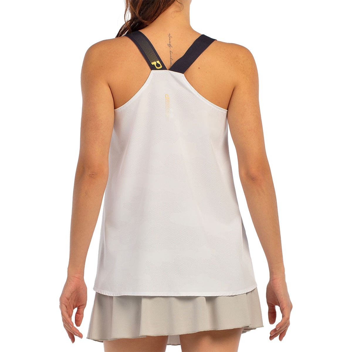 CAMISETA TIRANTES BULLPADEL AGORE MUJER BLANCO
