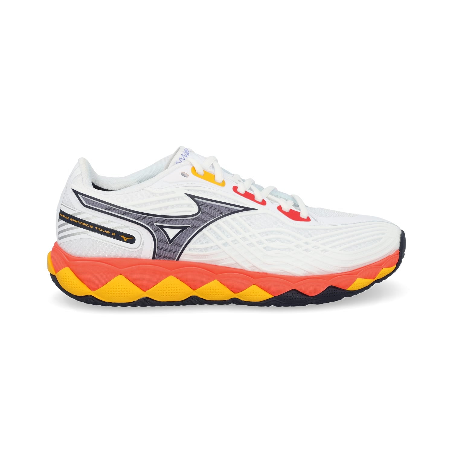 MIZUNO WAVE ENFORCE TOUR 2 AC 61GA2500 BLANCO/CORAL/CÍTRICO