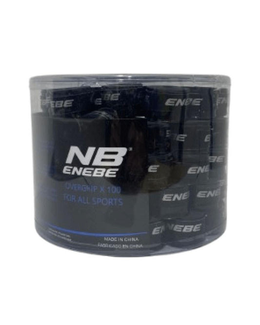 CUBO 100 OVERGRIPS ENEBE LISOS NEGROS
