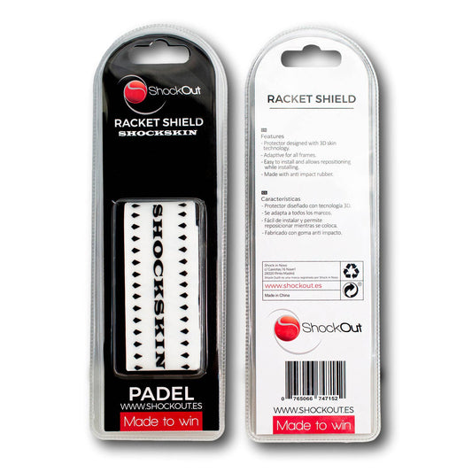 PROTECTOR SHOCKOUT SHOCKSKIN TRANSPARENTE/NEGRO