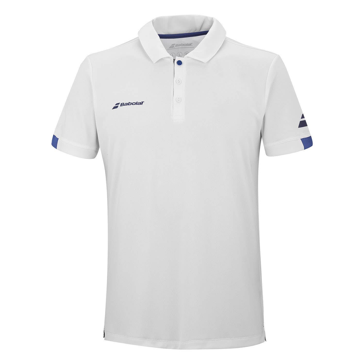 POLO BABOLAT PLAY NIÑO BLANCO