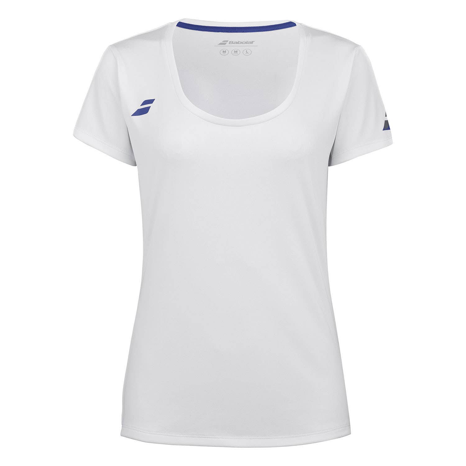 TOP MANGAS BABOLAT PLAY NIÑA BLANCO