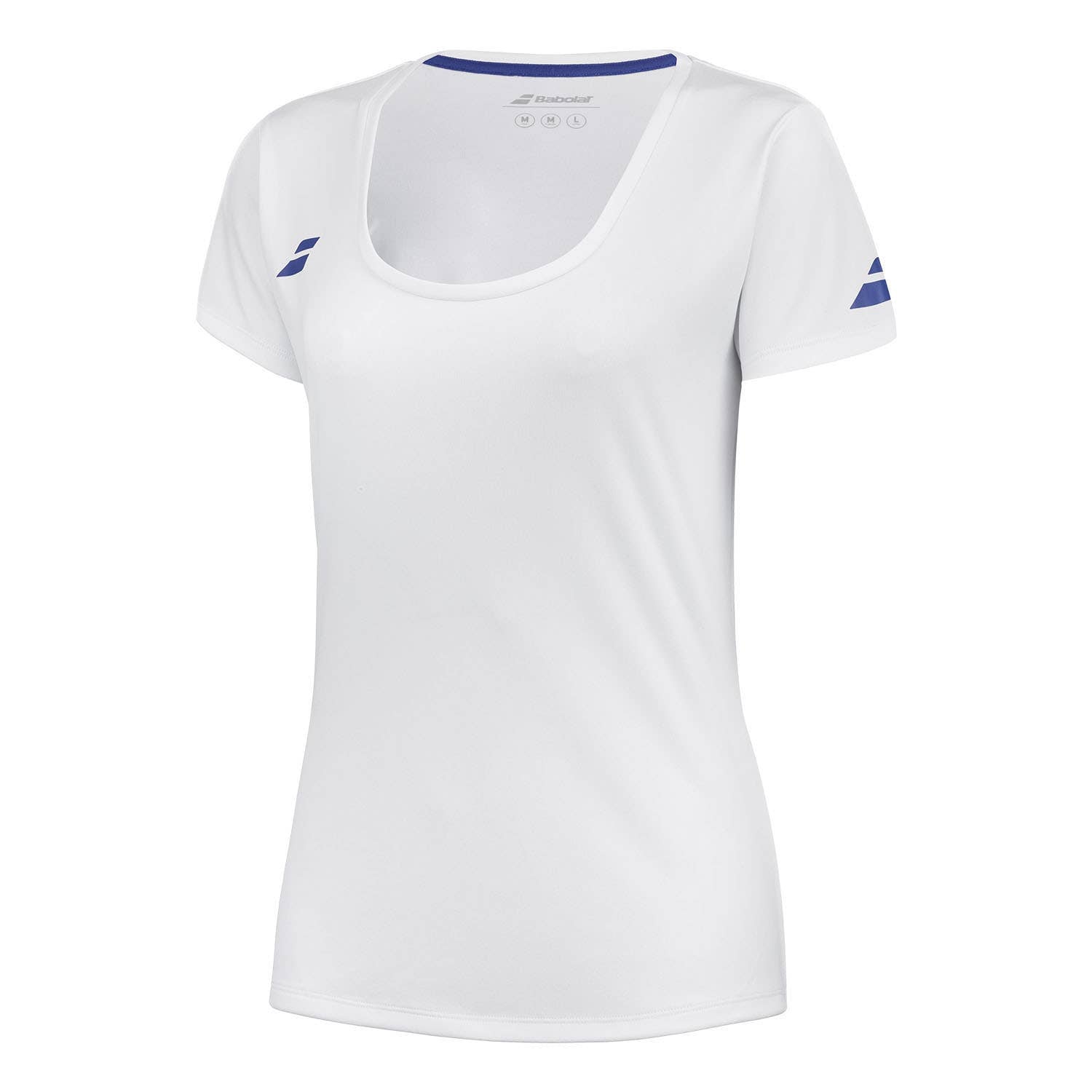 TOP MANGAS BABOLAT PLAY NIÑA BLANCO