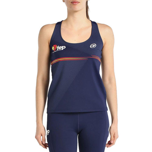 CAMISETA TIRANTES BULLPADEL FUNI MUJER AZUL MARINO